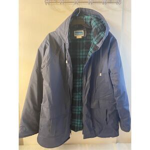 Rainskins jacket Mens medium 100% Vinyl cargo pockets #55899